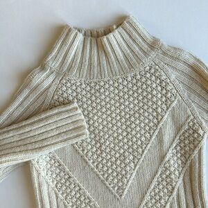 Banana Republic Cream Turtleneck Sweater